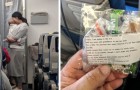 Sie hat Angst, dass ihr Baby während des Fluges schreit: Sie verteilt Ohrstöpsel und einen Zettel an 200 Passagiere