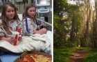 Två systrar tappar bort sig medan de leker nära sitt hem och överlever 2 nätter i skogen