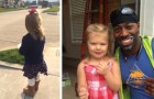 Little girl waits every week for the garbage man to greet him: he reciprocates, smiles at her and becomes her 