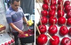 Riceve un ordine di 1500 mele caramellate, ma glielo annullano all'ultimo: gli utenti lo aiutano a venderle tutte