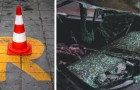 Hij parkeert op een gereserveerde plek en beledigt een brandweervrouw: ze vernietigt zijn auto tijdens een oefening