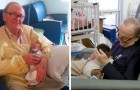 Gepensioneerde brengt zijn dagen door met het knuffelen van baby's op de intensive care