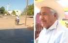 Este abuelo de 80 años pedalea todos los días hasta el trabajo de su nieta para llevarle el almuerzo caliente