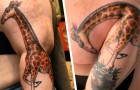 Des tatouages qui se transforment lorsque les gens bougent : 11 exemples surprenants