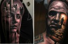 Questo artista realizza tatuaggi surrealisti imprimendo l'arte sulla pelle: 15 dei suoi capolavori