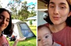 Evicted from their home and unemployed, this woman lives with her husband and 2 children in a tent