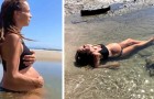 Mãe escolhe parto na água: em vez de uma simples banheira, ela decide fazer no oceano