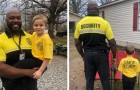Niño decide copiar el look del personal de seguridad de su escuela, porque es su 