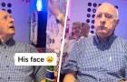 Eles levam o avô a um restaurante onde os garçons são grosseiros de propósito: o homem de 82 anos fica chocado