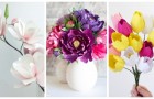 Si vous voulez remplir la maison de fleurs colorées qui ne fanent jamais, créez-en de splendides avec le papier