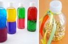 Bottiglie sensoriali: scopri come realizzarle per aiutare i tuoi bambini a sviluppare i diversi sensi