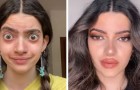 Dit meisje slaagt erin zichzelf zo te transformeren dankzij make-up, dat gebruikers haar ervan beschuldigen 