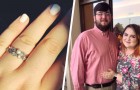 Saleswoman offends a customer because he buys a ring for 