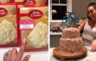Ela faz seu próprio bolo de casamento em casa na noite anterior ao casamento: usuários a criticam pelo resultado