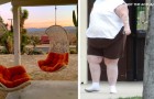 Le prohíbe a su cuñada sentarse en la hamaca debido a su exceso de peso, pero ella ignora la prohibición y rompe todo sin disculparse