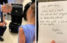 Niña se desespera porque perdió un diente en el avión: el piloto le escribe una carta a su hada de los dientes