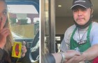 Empleado de una cafetería es pobre y está deprimido, pero una cliente le regala dinero para un auto: 