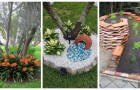 11 aiuole creative e facili per movimentare il giardino con idee colorate