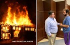 Er sieht ein brennendes Haus, während er eine Pizza ausliefert: Er eilt hinein und rettet 5 Kinder (+VIDEO)