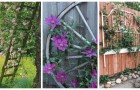 Tralicci da giardino: 8 fantastiche decorazioni fai-da-te con vecchi oggetti e materiali facili da reperire