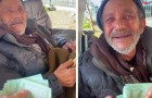 Associazione dona soldi a un senzatetto, lui risponde: 
