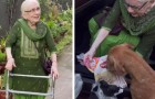 Im Alter von 90 Jahren füttert sie jeden Morgen 120 streunende Hunde: 
