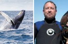 Hij komt terecht in de bek van een walvis maar weet te overleven: 