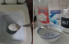 Grobes Salz gegen schlechte Gerüche: Wie man die Toilette mit dieser billigen und wirksamen Mischung reinigt