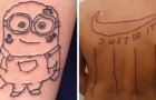 Slecht uitgevoerde tatoeages: 17 keer hebben tatoeëerders tekeningen gemaakt die grenzen aan het absurde