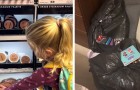 4-jarige dochter verpest alle make-up: ze neemt haar speelgoed af en dwingt haar terug te kopen wat ze kapot heeft gemaakt