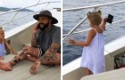 Ze vraagt ​​haar vader om aandacht, maar hij blijft op zijn mobieltje kijken: meisje pakt de telefoon en gooit hem in zee (+ VIDEO)