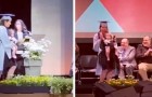 Alleenstaande en werkende moeder woont haar diploma-uitreiking bij met haar 8 maanden oude dochter (+ VIDEO)
