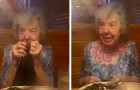 Granny celebrates her 84th birthday at her favorite restaurant: she is moved when the waiters wish her happy birthday