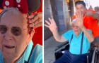 Hij vraagt ​​een 100-jarige of hij hem gezelschap wil houden in Disneyland: hij accepteert en heeft een onvergetelijke dag