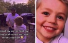En liten pojke tror att han spelar in sin pappa, men kameran filmar hans underbara ansiktsuttryck fulla av lycka
