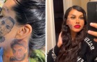 Si tatua il volto dell'ex-compagna sulla guancia, dopo essere stata tradita: 