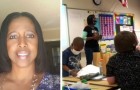 Hon jobbar som vaktmästare i en skola, några år senare blir hon den mest omtyckta läraren på skolan