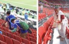 Katar: Japanische Fans bleiben nach dem Spiel im Stadion und reinigen die Tribünen