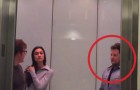 People get in the elevator ... but what this man does is 
