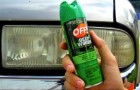 Un spray insecticide sur les phares de la voiture: découvrez cette idée au résultat inattendu!