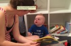 La mama termina de leer el libro. La reaccion del niño? EMOCIONANTE!