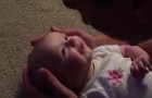 Dad begins to sing, the reaction of this cute baby will leave you spellbound !