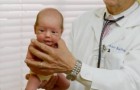 A doctor shows a great method to make stop a crying baby