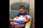 A nurse gives a newborn baby to his older brother! ... His reaction was totally unexpected!