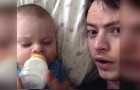 The mother leaves the baby at home ... When dad sends her this dubsmashed video, she is SPEECHLESS!