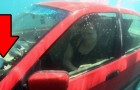 Ein Experiment zeigt euch, wie man aus einem Auto kommt, wenn dieses ins Wasser stürzt 