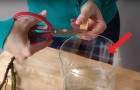 Mette del nastro adesivo sul bordo di un vaso: che idea utile e ingegnosa!