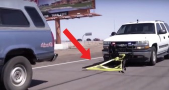 An amazing way to stop a getaway car!
