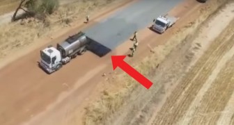 Ecco come vengono asfaltate le strade nella sterminata Australia