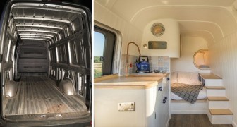 Ein Ingenieur investiert 18.000 Dollar und baut einen Van in ein Traumhaus um